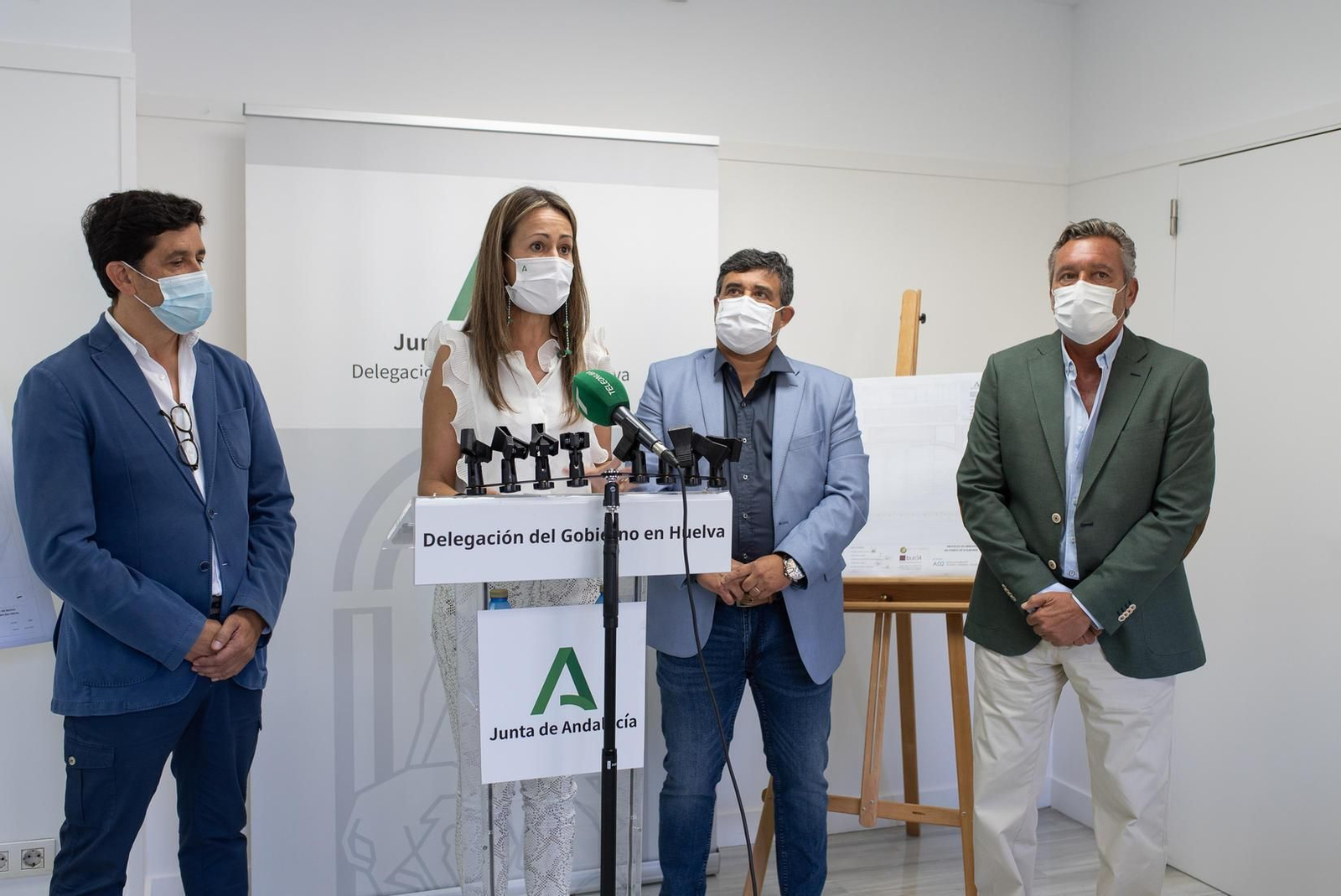 Bella Verano, delegada de la Junta de Andalucía en Huelva, durante la presentación del plan de actuación