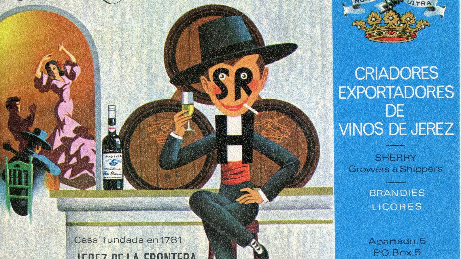 Sánchez Romate y su popular emblema.