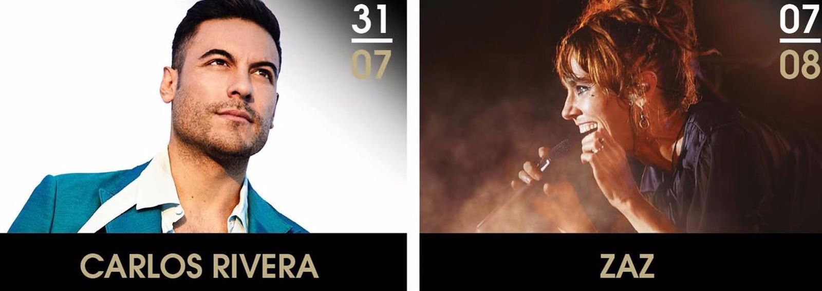 Carlos Rivera y Zaz estarán en concierto en el Starlite 2023