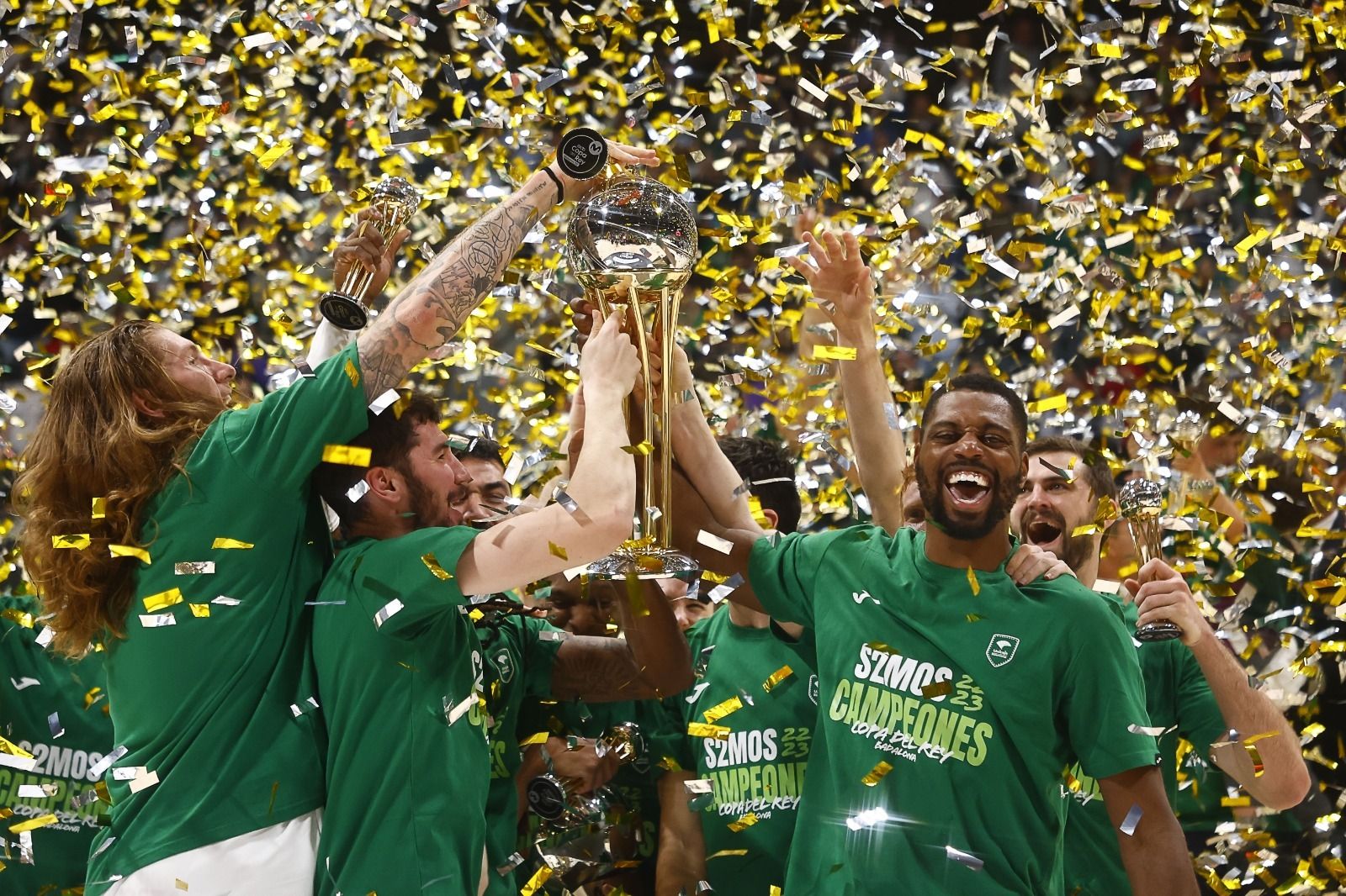 La celebración del Unicaja como campeón de la Copa del Rey, en imágenes