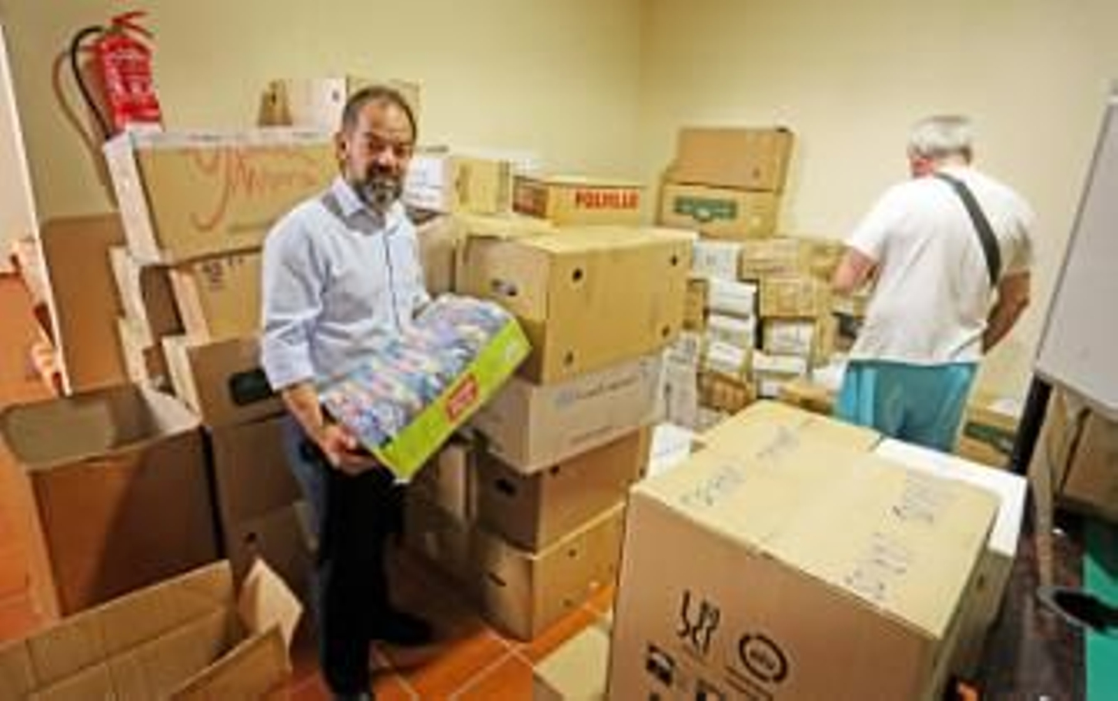 Cajas de solidaridad para los refugiados