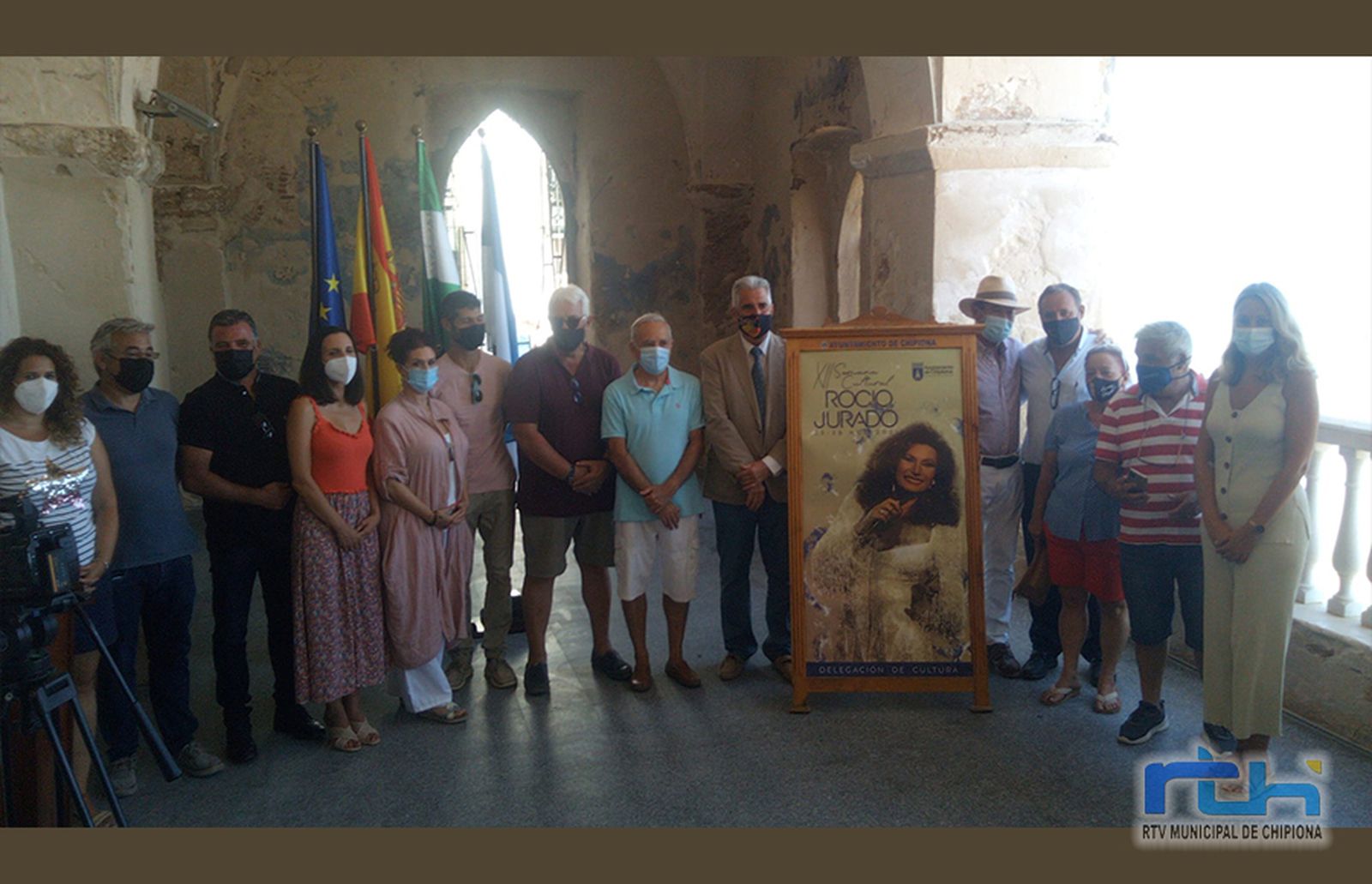 La presentación de la XII Semana Cultural de Rocío Jurado en el Castillo de Chipiona.