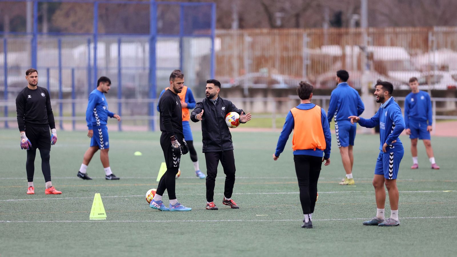 Imágenes del entrenamiento del Xerez DFC en la Granja