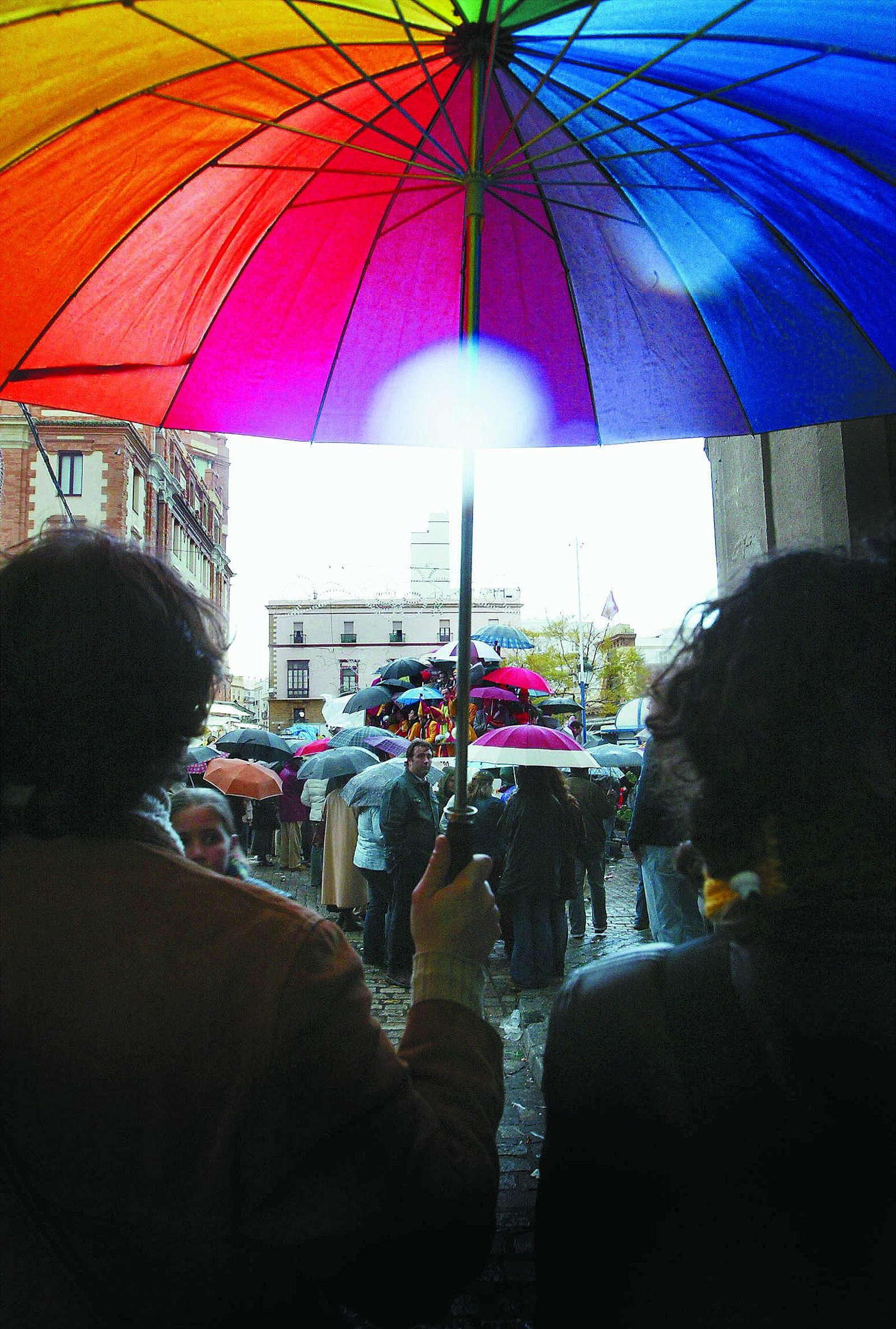 El primer carrusel de coros de aquel año estuvo pasado por agua.