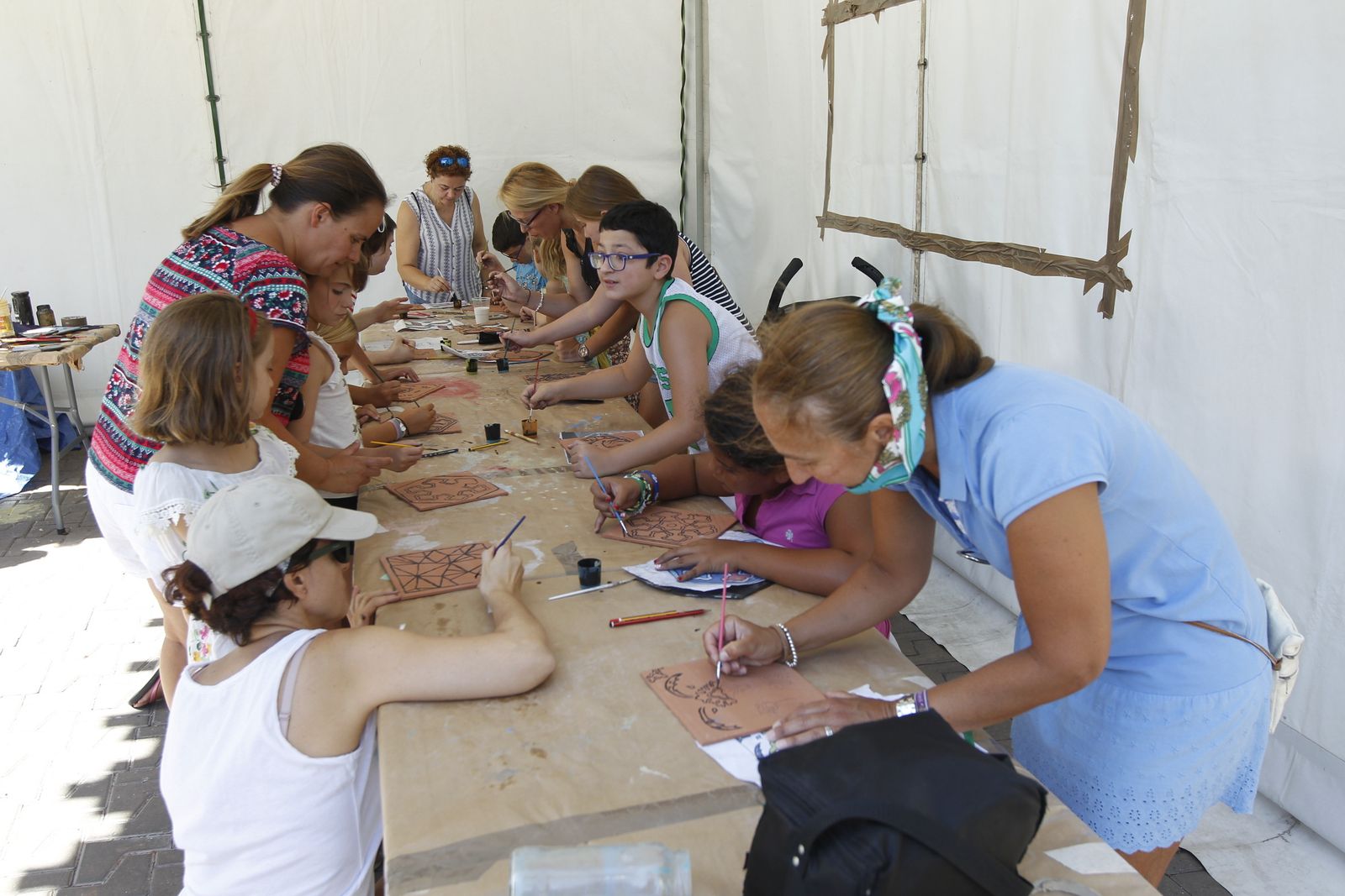 Taller cuerda-seca alfarería. Feria de Almería 2019