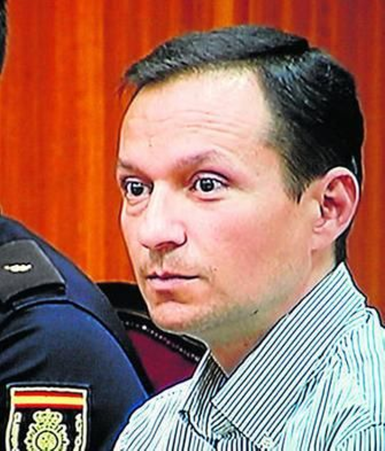 Primer plano del acusado.