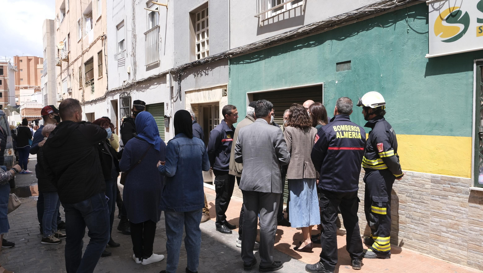 Imágenes de la vivienda con daños en el Tagarete. Almería