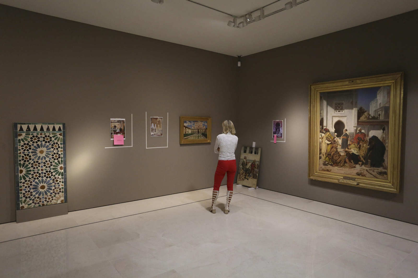 Fotos del montaje de la nueva exposición del Museo Carmen Thyssen