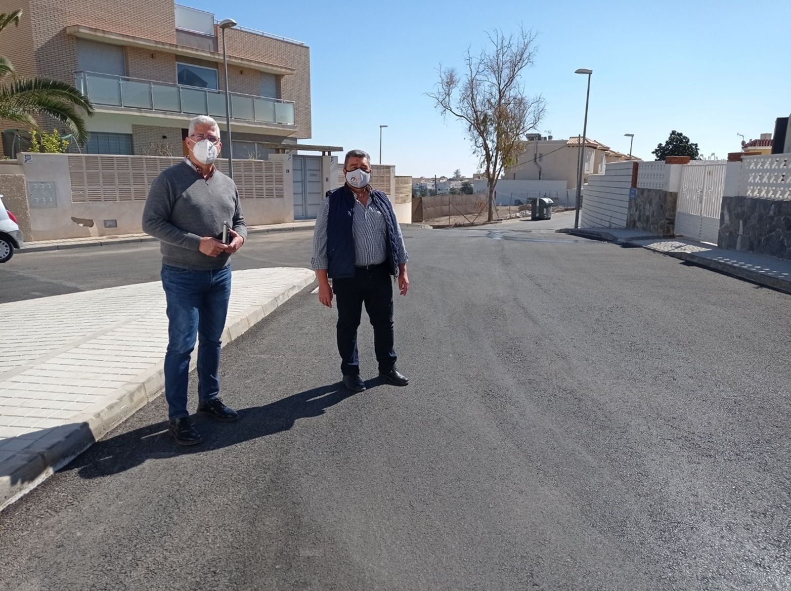 Finalizan en Huércal las obras para la mejora de rasantes que evitarán inundaciones en la calle Tórtola