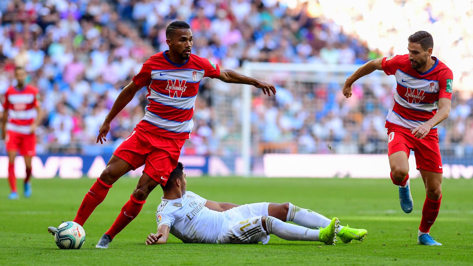 Yangel Herrera terminó agotado en el duelo ante el Real Madrid. Yangel Herrera terminó agotado en el duelo ante el Real Madrid.