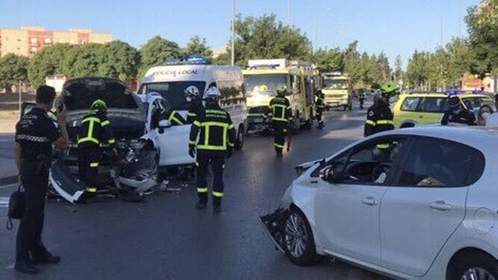 Imagen de uno de los accidentes que se han producido en José Ignacio Pineda.