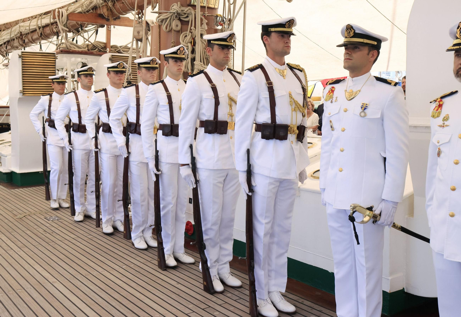 Las imágenes de la parada del 'Juan Sebastián de Elcano' en Cartagena de Indias (Colombia)