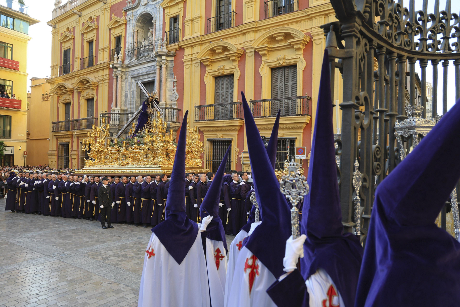 El Rico, en su procesión del Miércoles Santo en Málaga El Rico, en su procesión del Miércoles Santo en Málaga