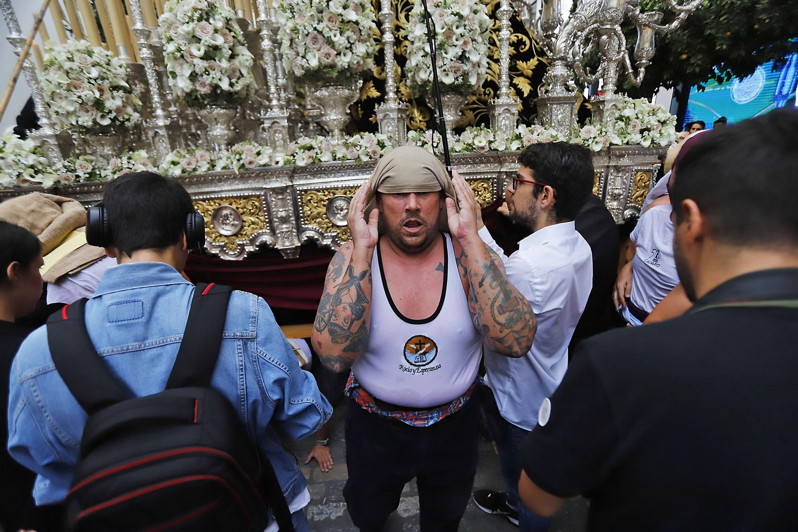 Imágenes de la salida extraordinaria de la Virgen del Rocío y Esperanza