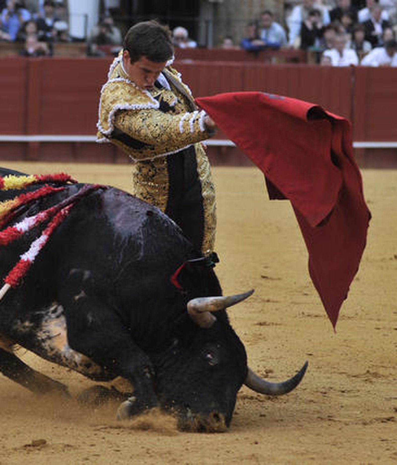 El Juli, en su segunda aparición.

Foto: Juan Carlos Muñoz