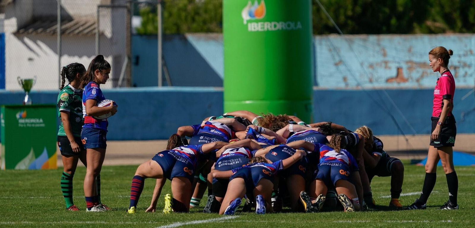 El Majadahonda se dispone a introducir una melé, una faceta en la que fue superior.