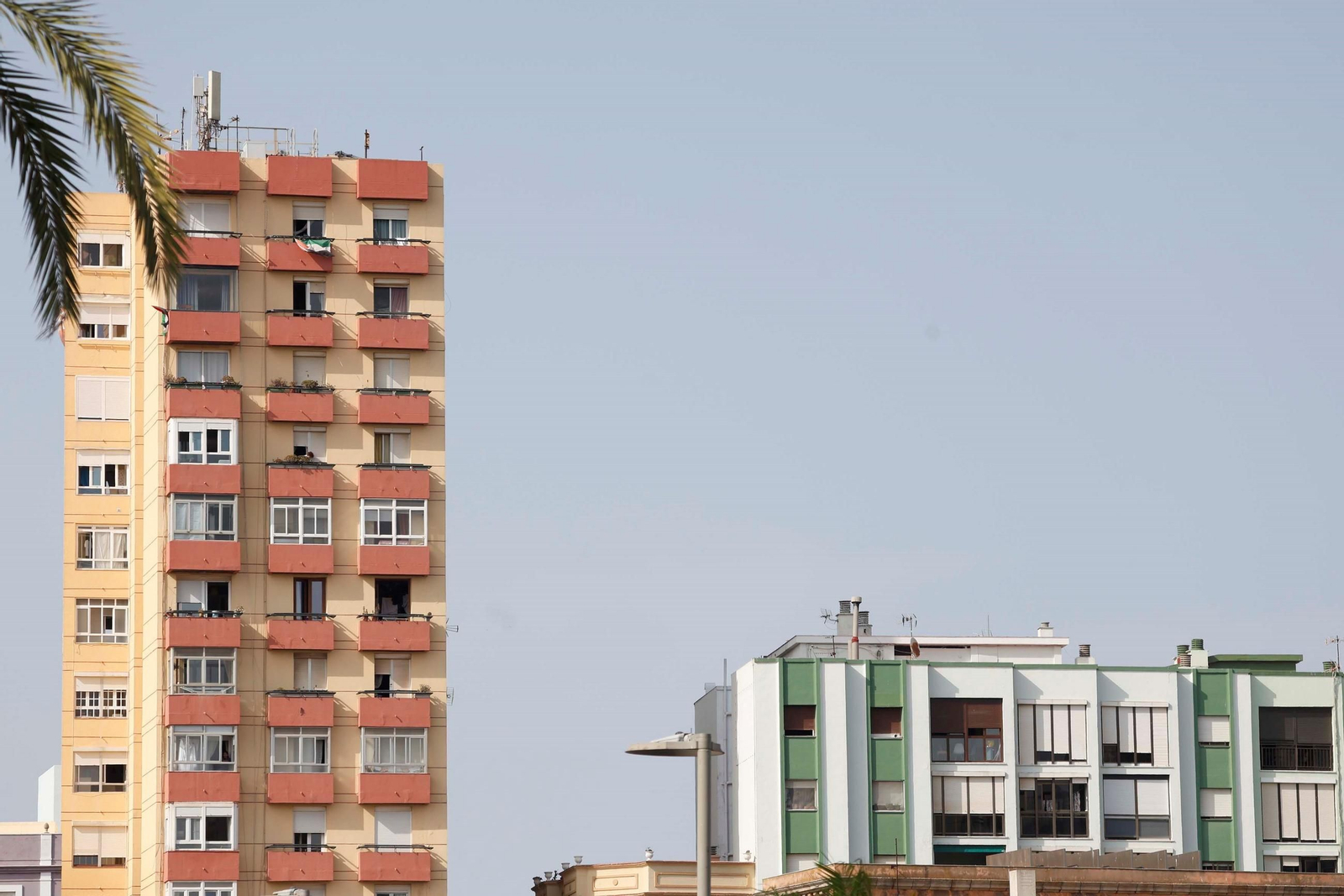 Bloques de pisos en La Línea.
