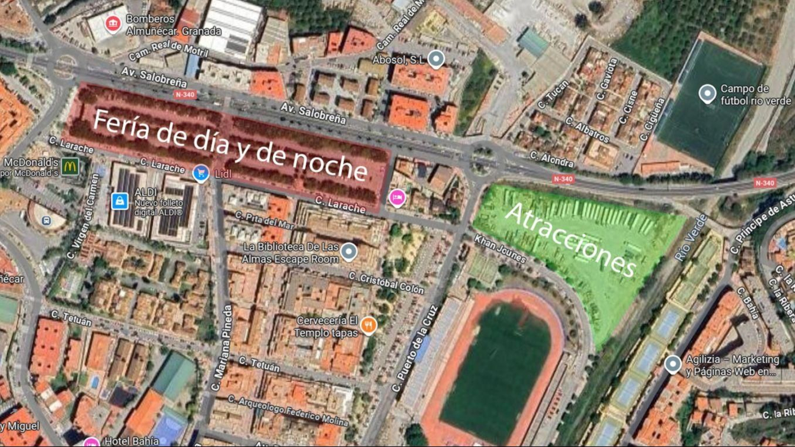 Propuesta del PSOE para la feria de día y el ferial de Almuñécar