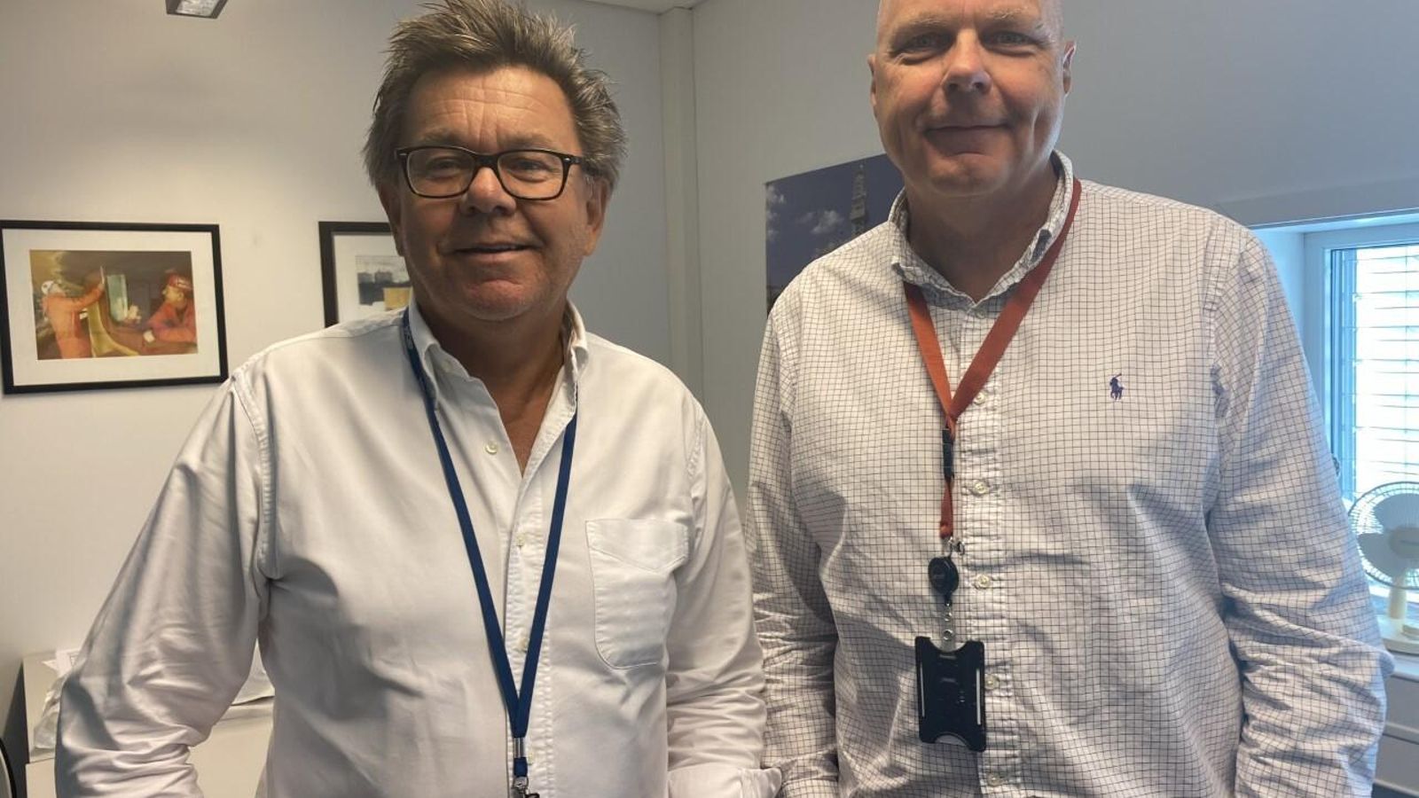 Knut Frolich y Stig Jesse, directivos de Aibel.