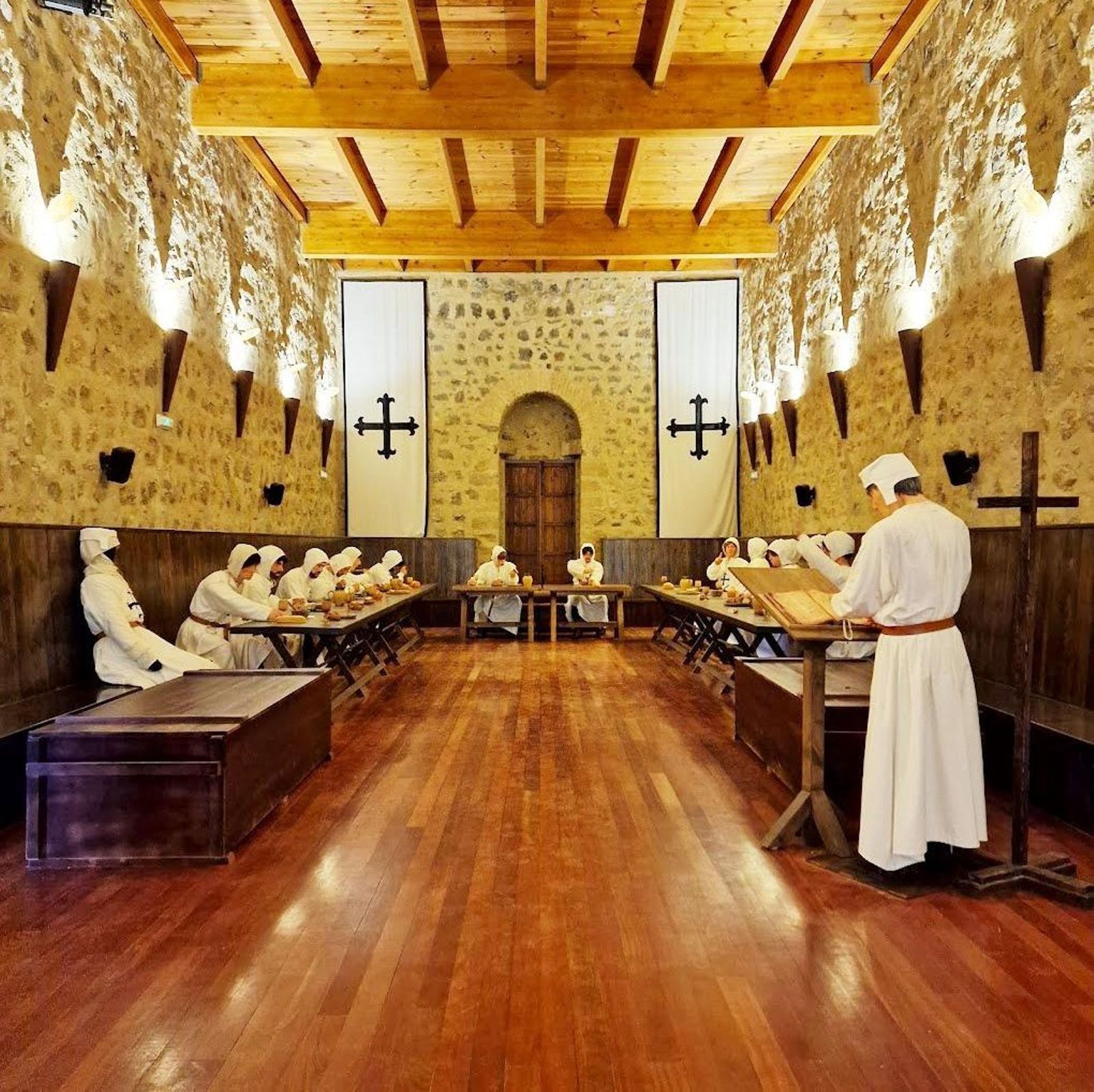 El castillo alberga el único Centro de Interpretación de la Orden Militar de Calatrava de España.