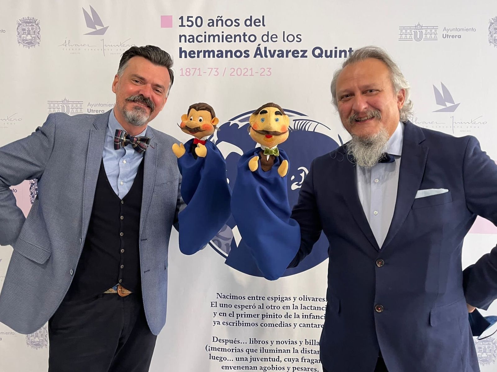 Presentación del espectáculo con títeres de 'Peneque y los Álvarez Quintero'.