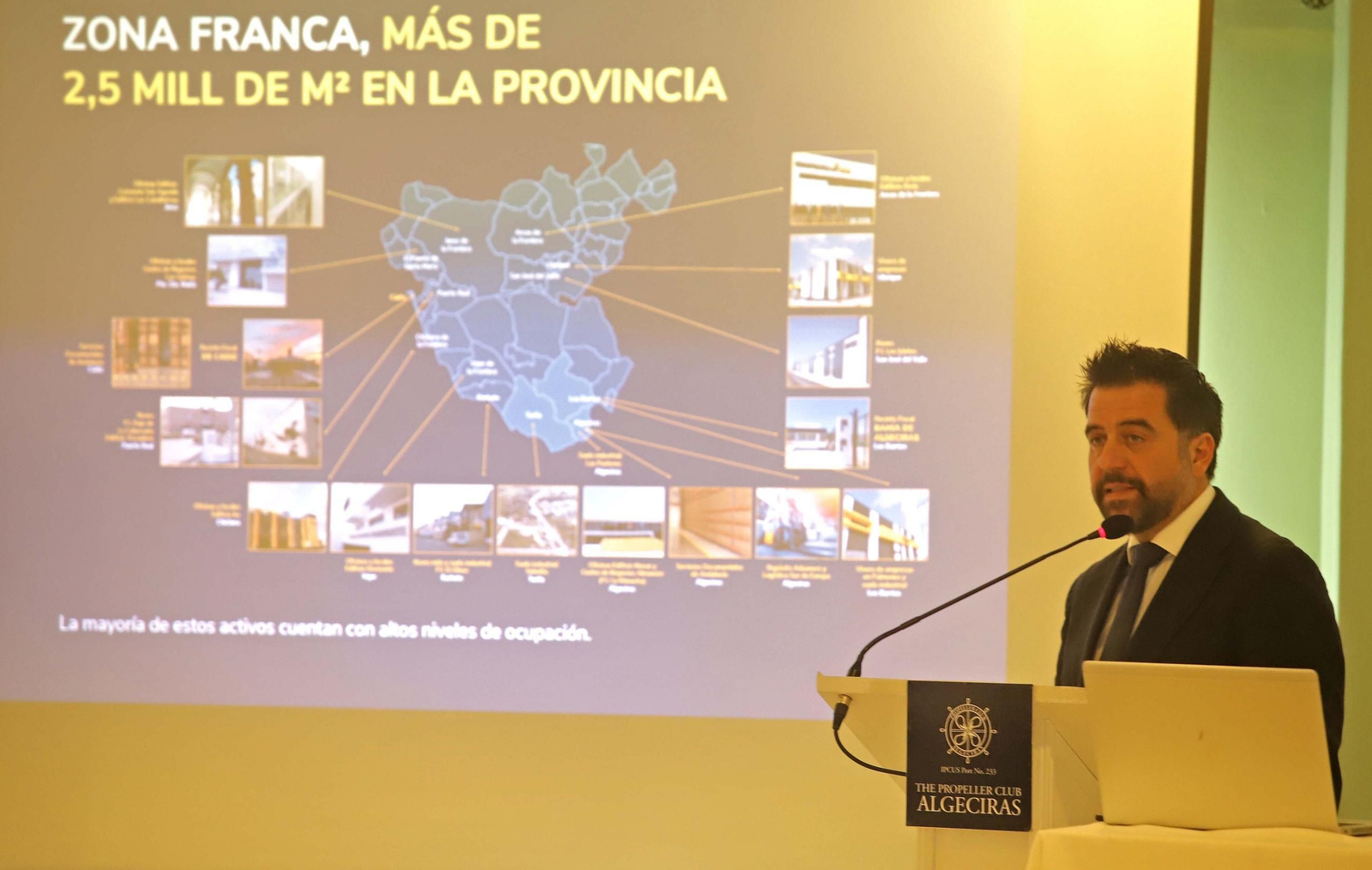 Fotos del almuerzo del Propeller Club de Algeciras con Francisco González Pérez, Delegado Especial del Estado en el Consorcio de la Zona Franca de Cádiz