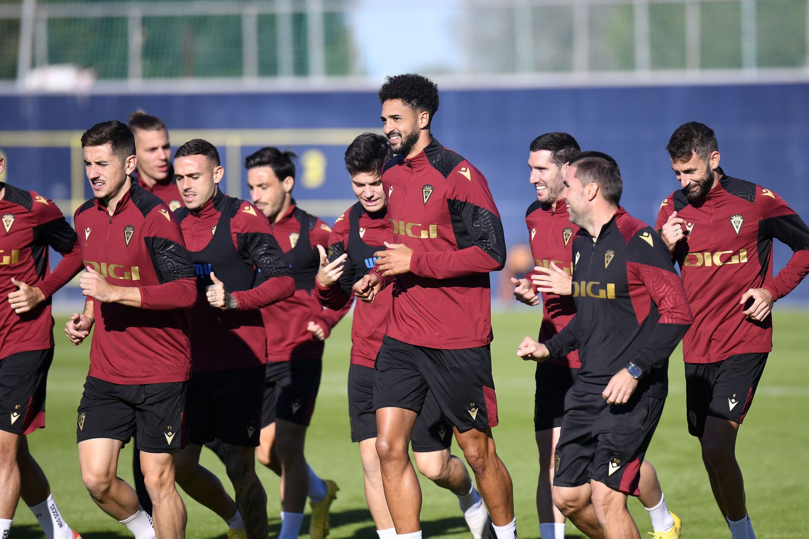 Un entrenamiento del Cádiz.