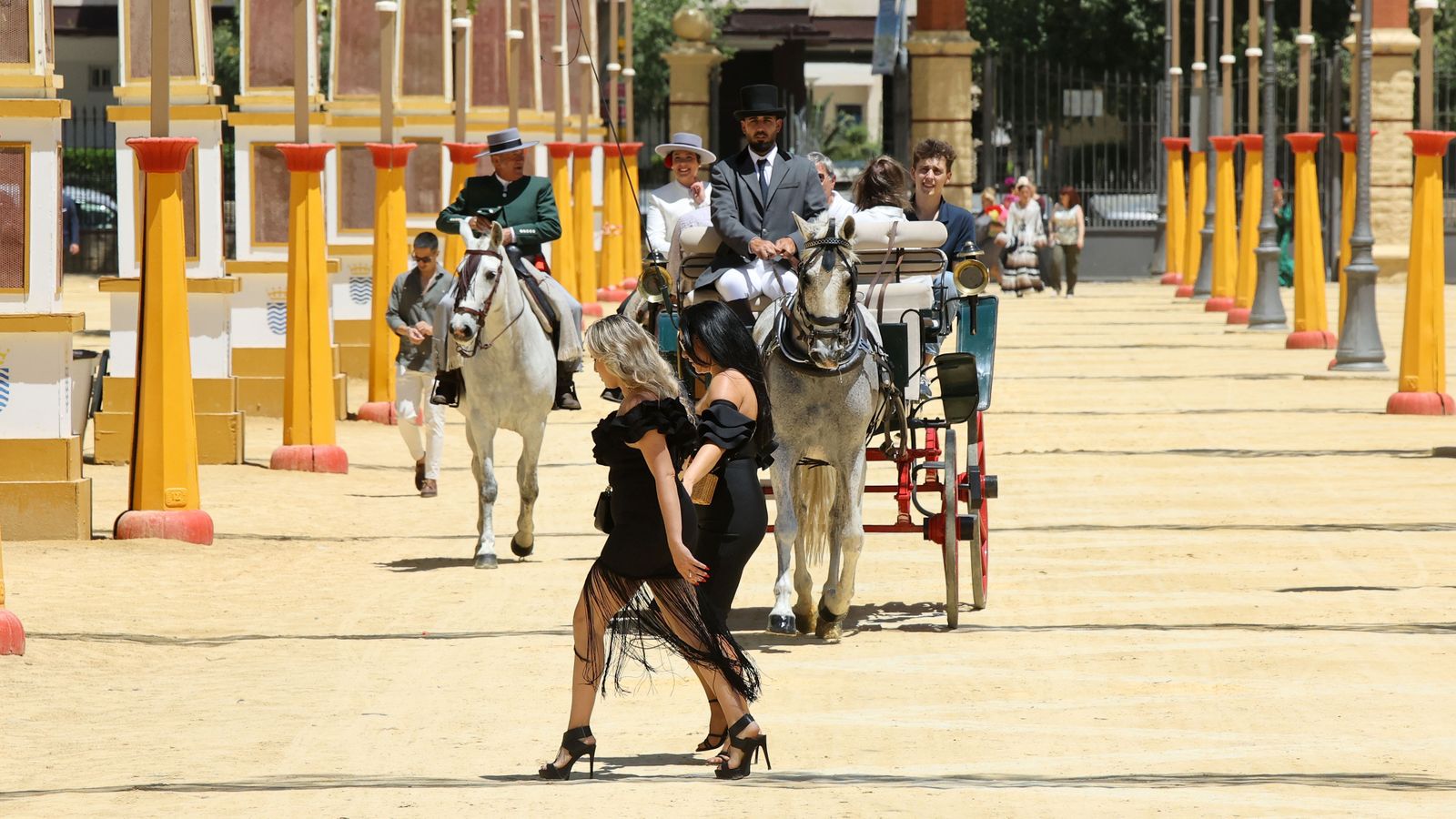 Imágenes del ambiente el miércoles en la Feria de Jerez 2024
