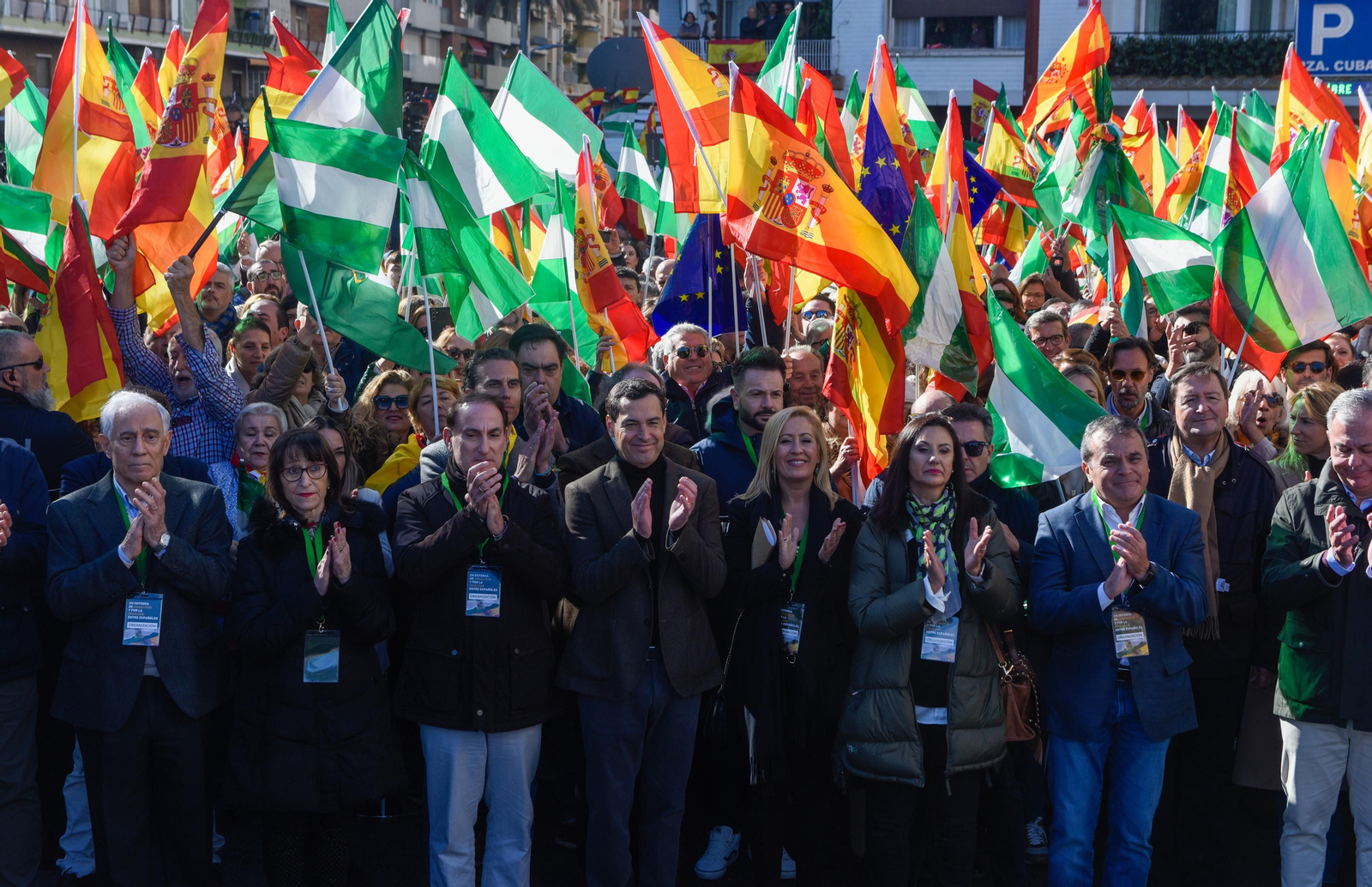 Concentración en Sevilla contra la amnistía y en defensa de Andalucía