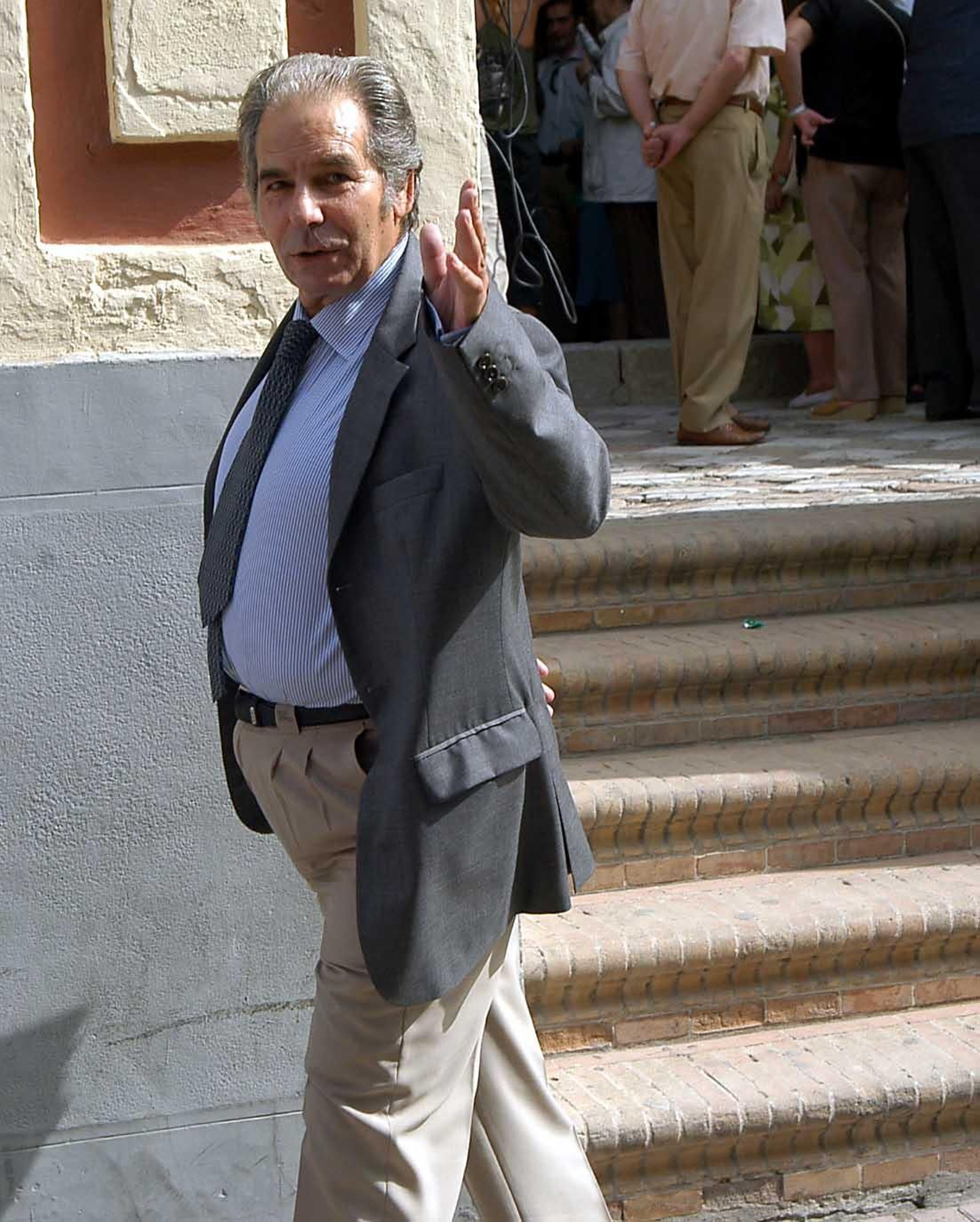 Rafael de Paula, en la misa y entierro de Manolo Vázquez.