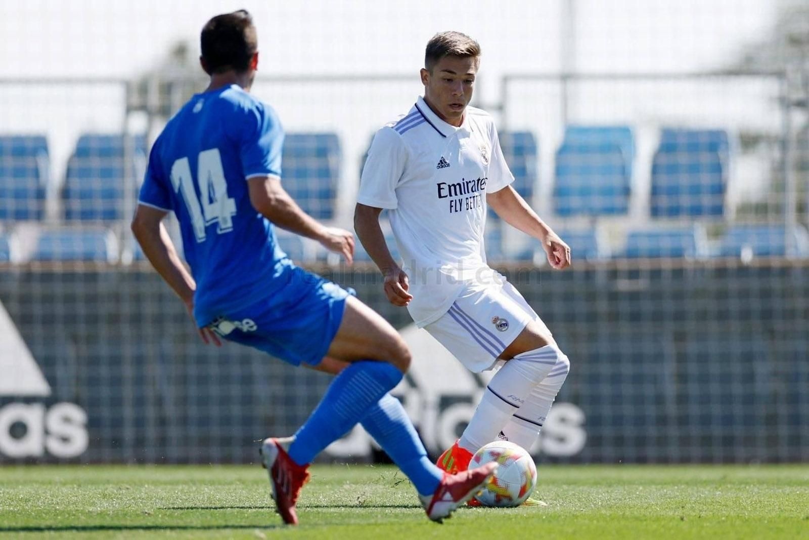 Álvaro Leiva cuando jugaba con la camiseta del Real Madrid Castilla