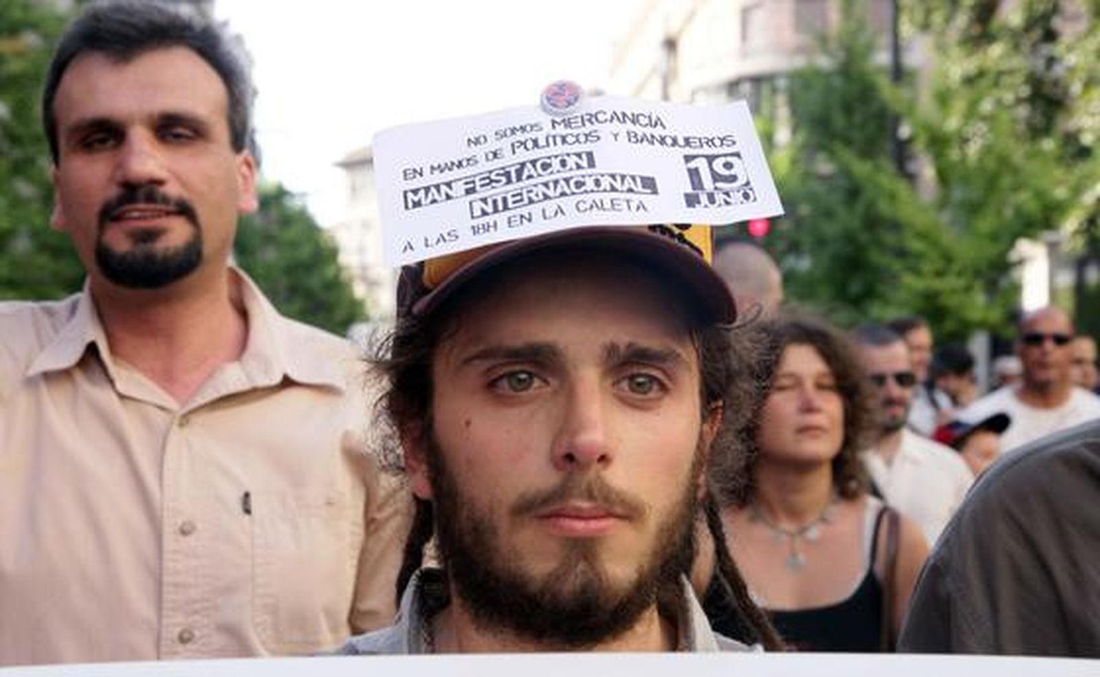 Las imágenes de la manifestación de los indignados en Granada el 19-J
