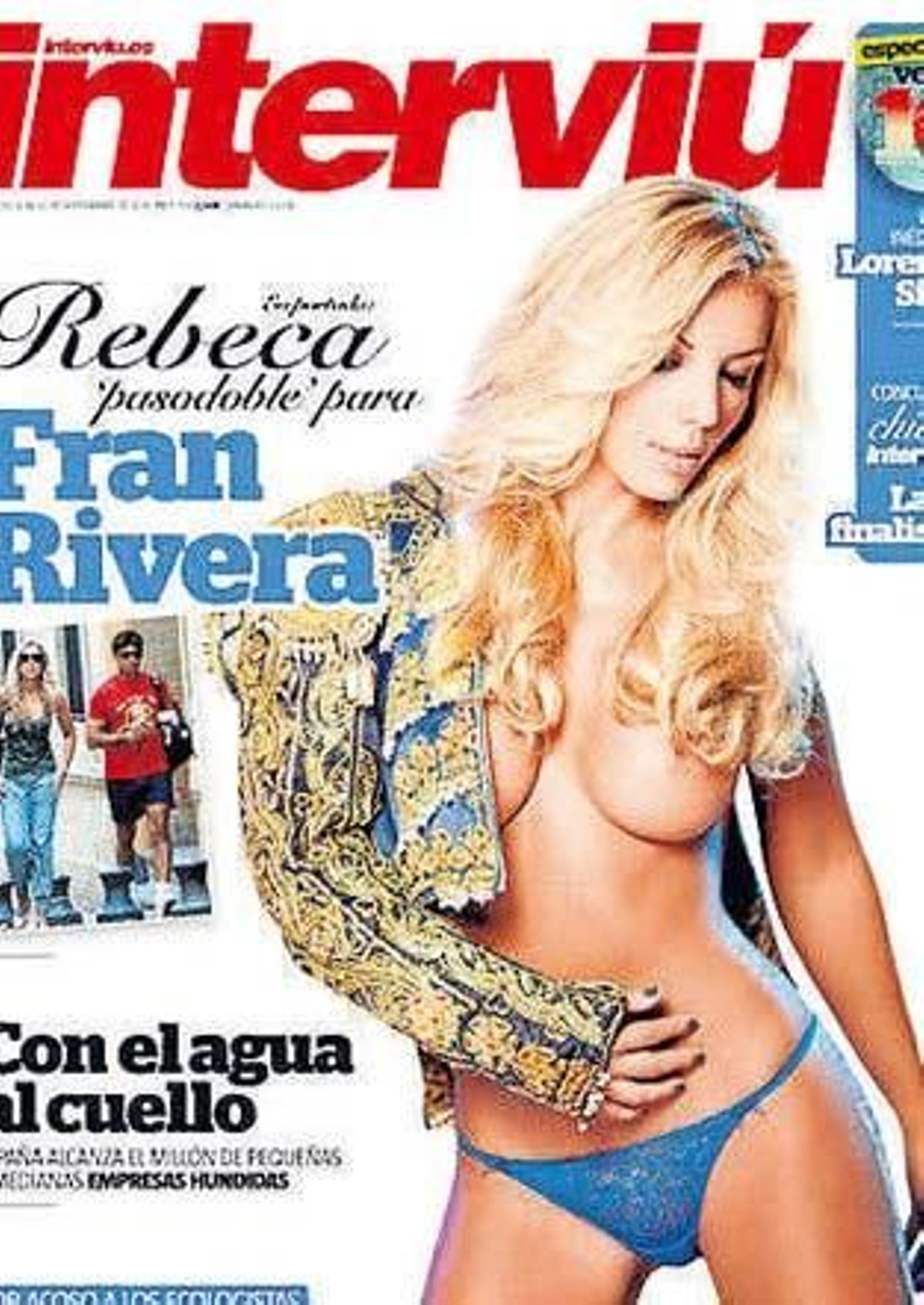 Rebeca posa como un 'Matador'