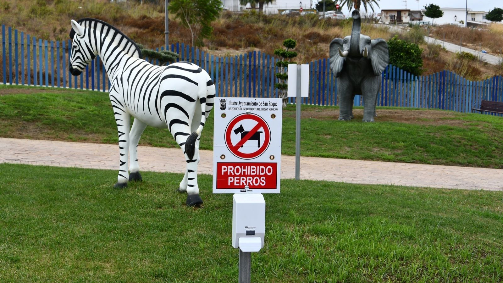Animales en el Parque Miguel Ángel Blanco de San Roque