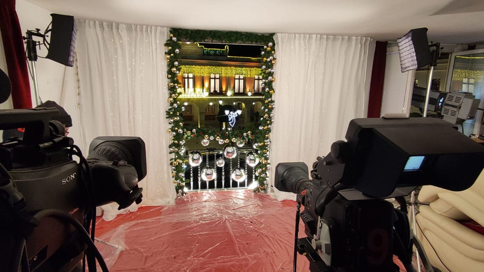 El set de las campanadas del pasado 31 de diciembre de Canal Sur, en Ronda
