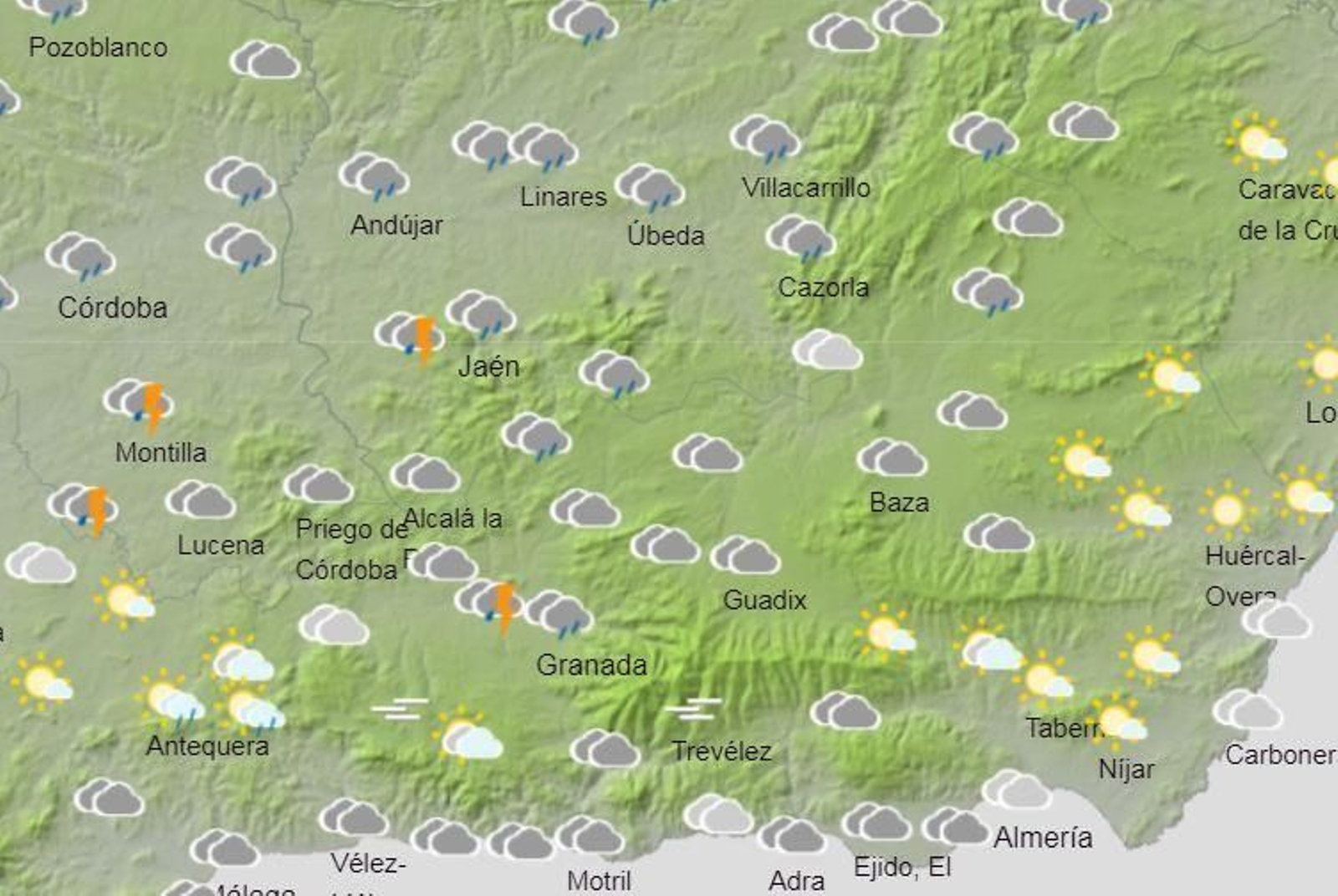 Tiempo en Granada | La Aemet activa el aviso amarillo este viernes por fuerte oleaje