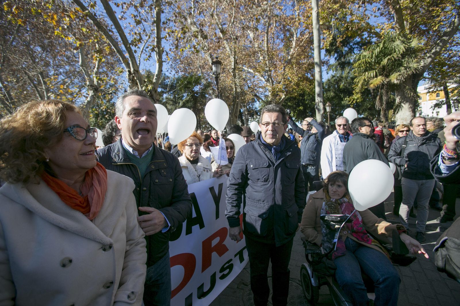 La marea blanca, en Sevilla