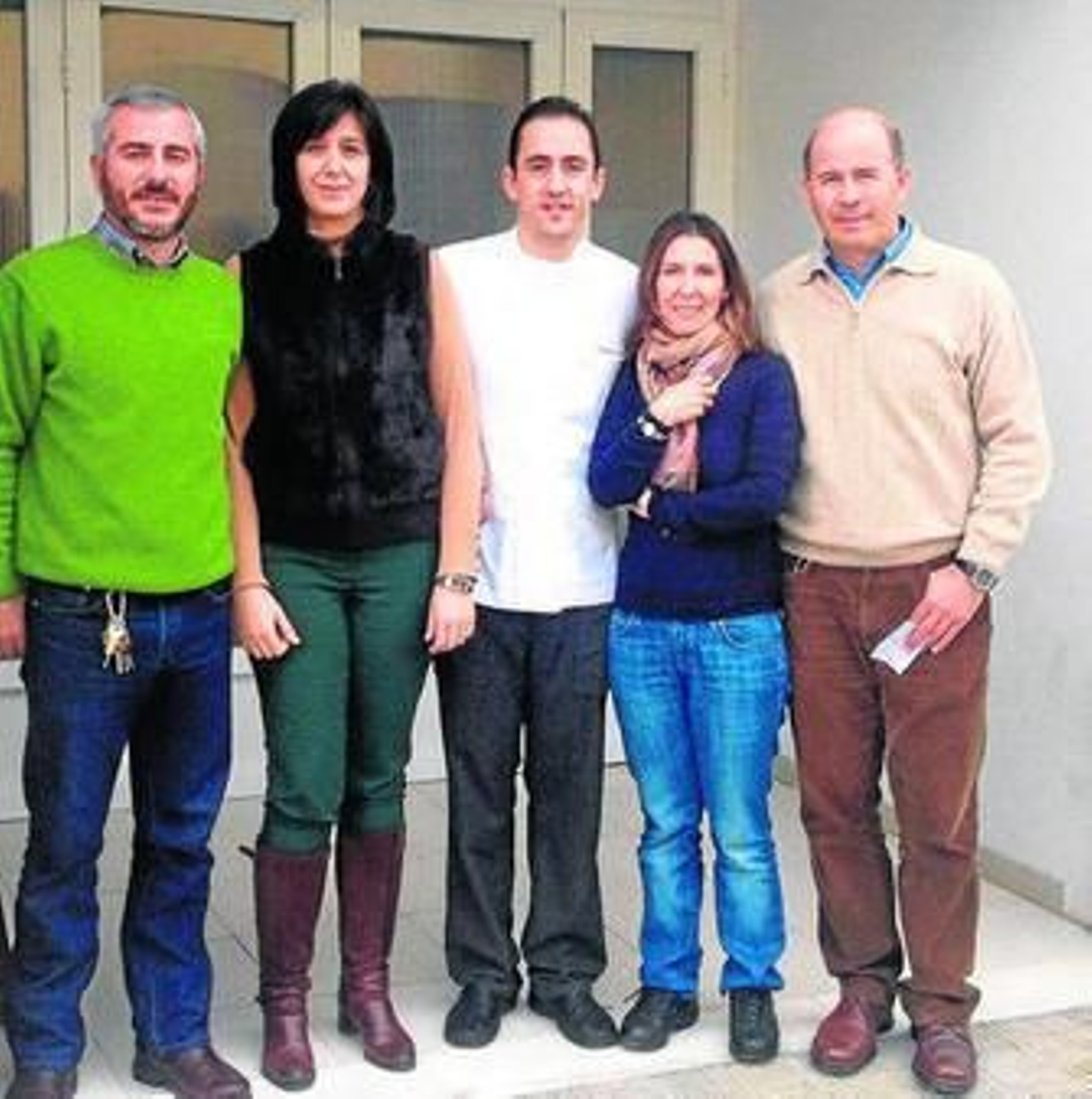 En la imagen, los responsables de los talleres