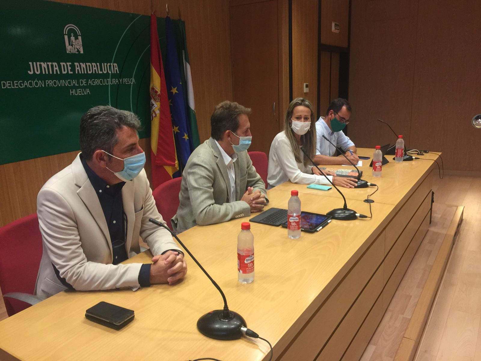 Reunión de la Junta de Andalucía por el incendio de Almonaster.