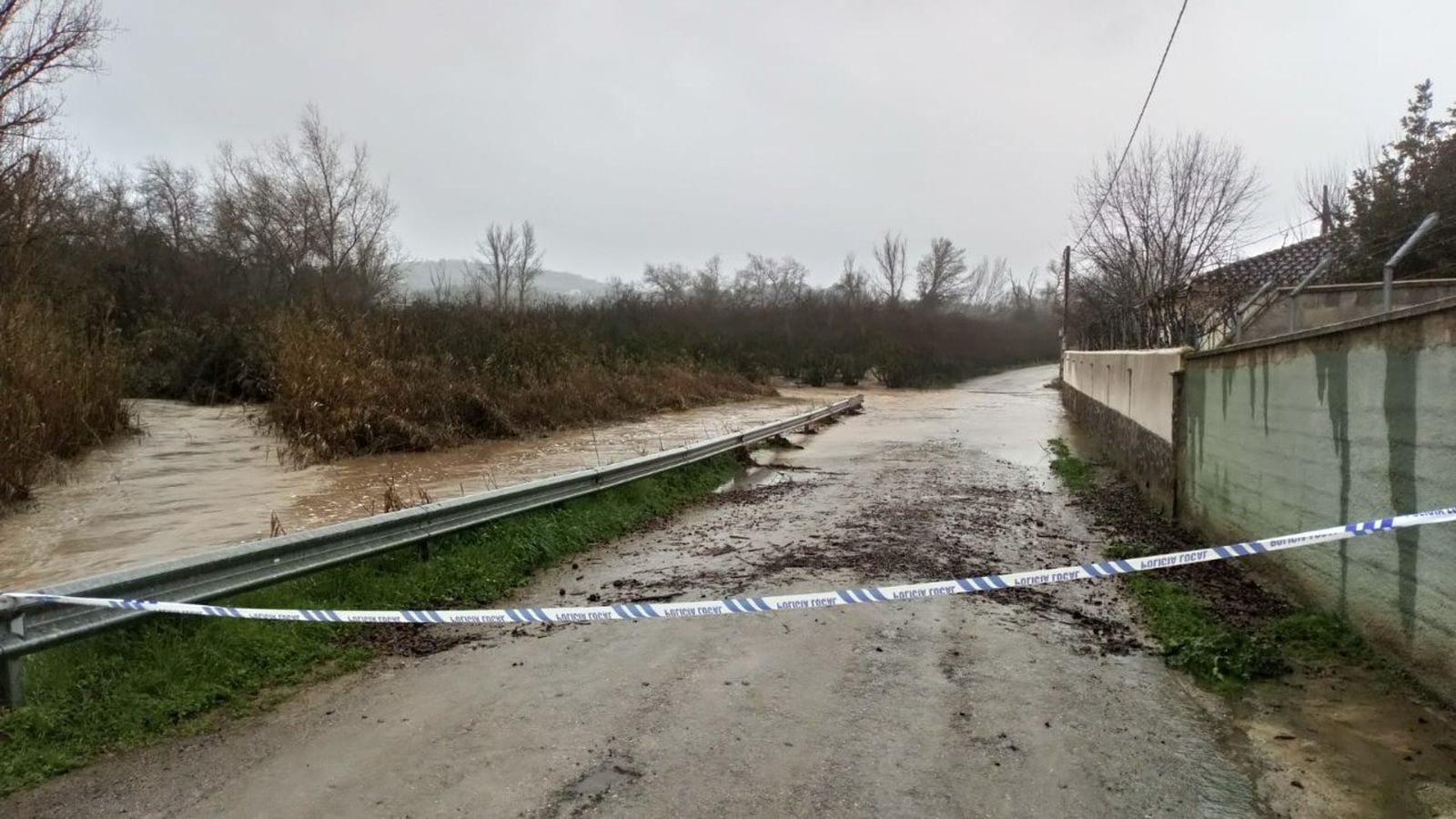 Desbordamiento del río Genilla.