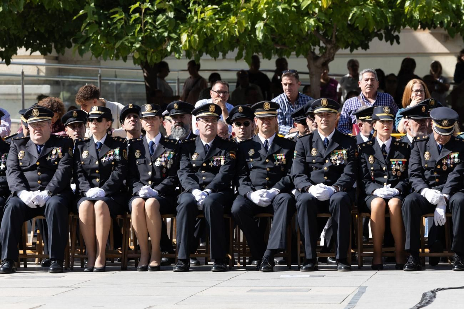 Acto por el día de la Policía Nacional, con motivo de la festividad los Santos Ángeles Custodios