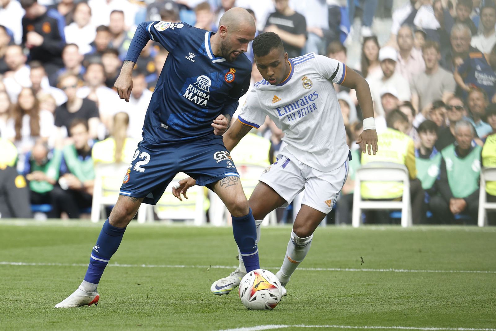 Victoria del Real Madrid y celebración del título de Liga