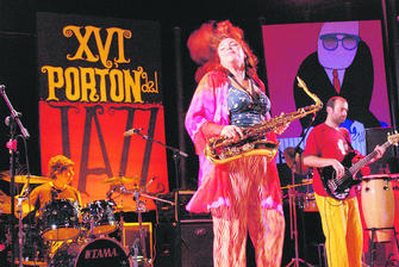 El grupo Funkdacion durante un concierto.