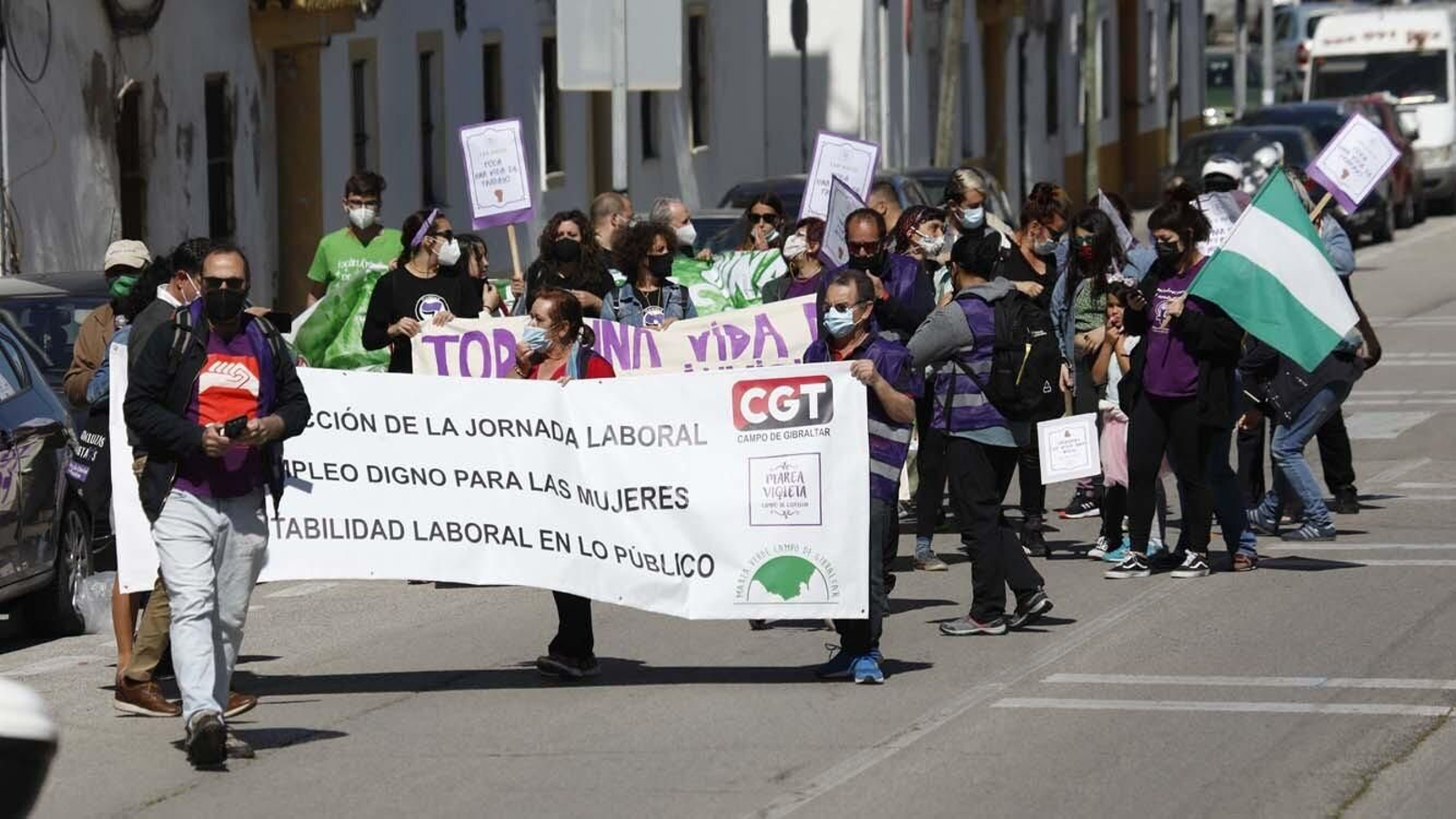 Las foto de la Manifestación del 1 de mayo celebrada por la CGT en Algeciras