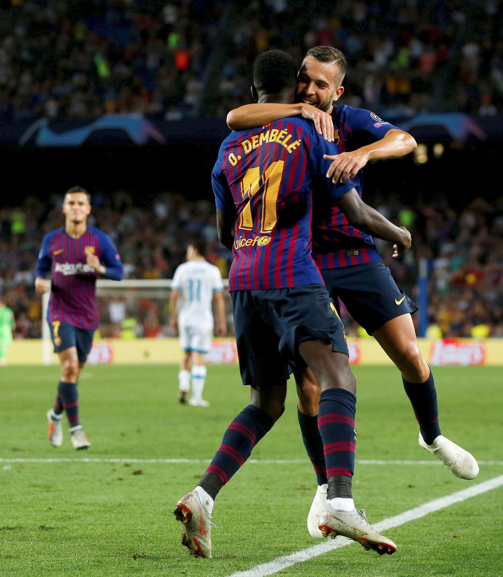 Las imágenes del Barcelona-PSV