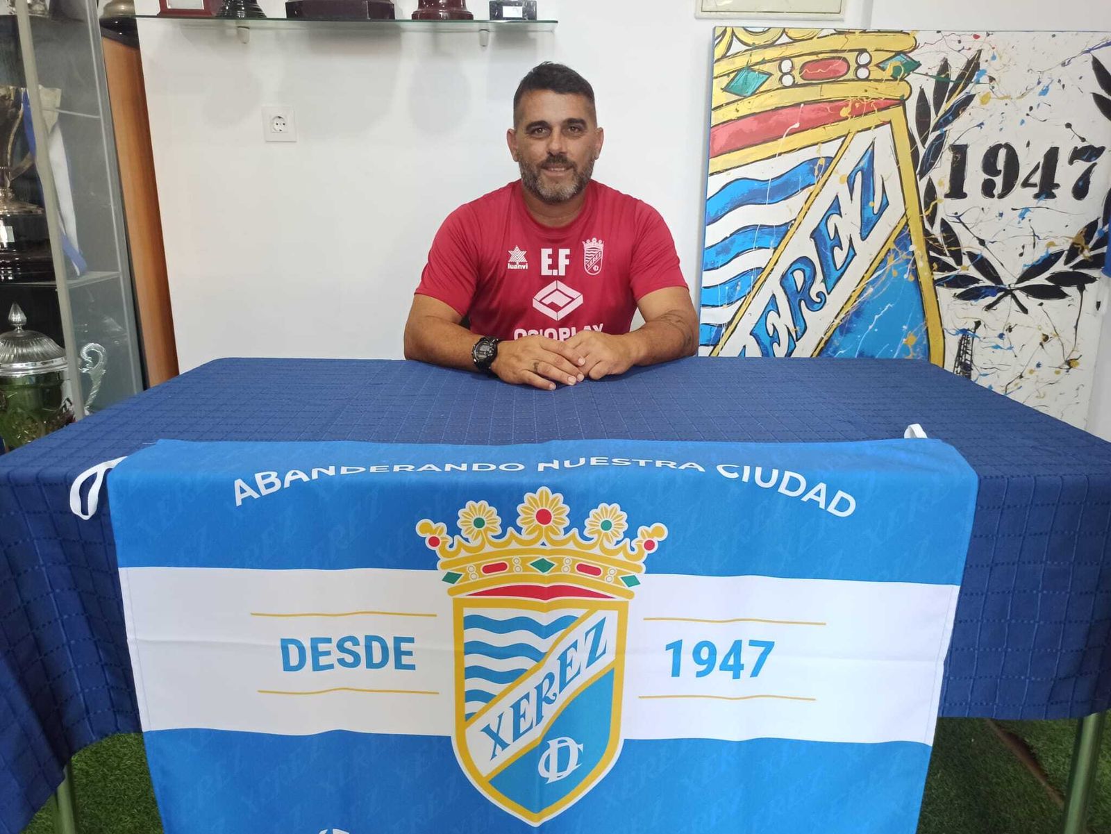 Emilio Fajardo, técnico del Xerez Club Deportivo.