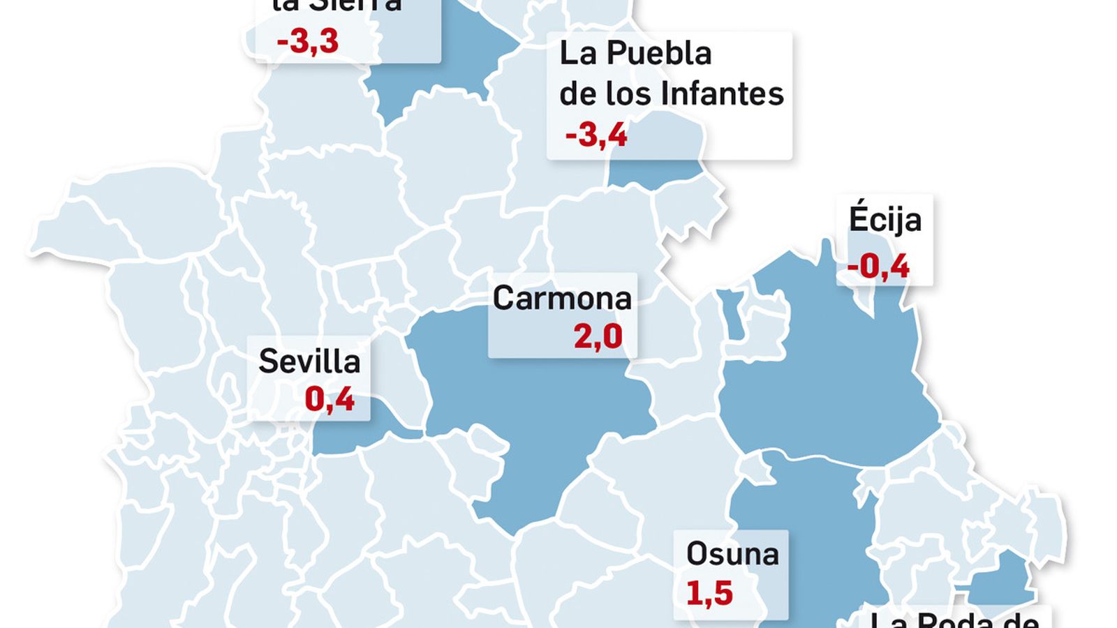 Temperaturas más bajas en la provincia de Sevilla