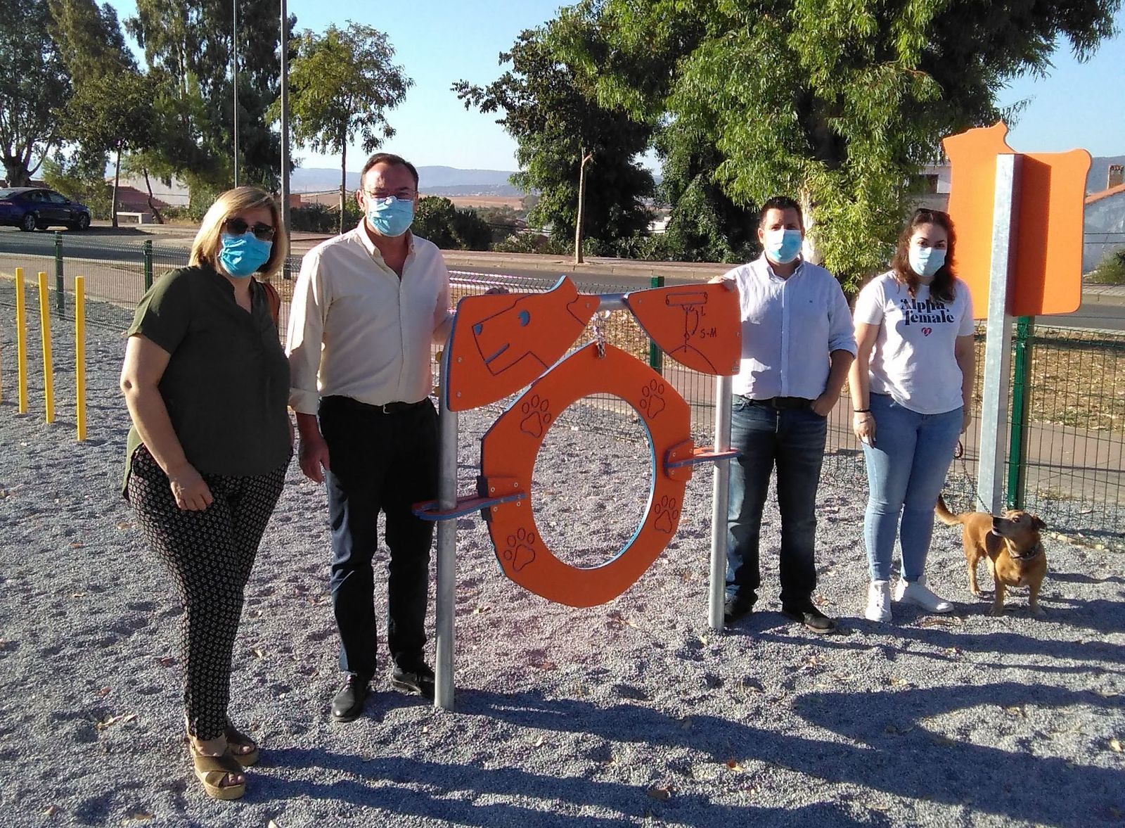 Inauguración del nuevo parque canino de Peñarroya-Pueblonuevo.