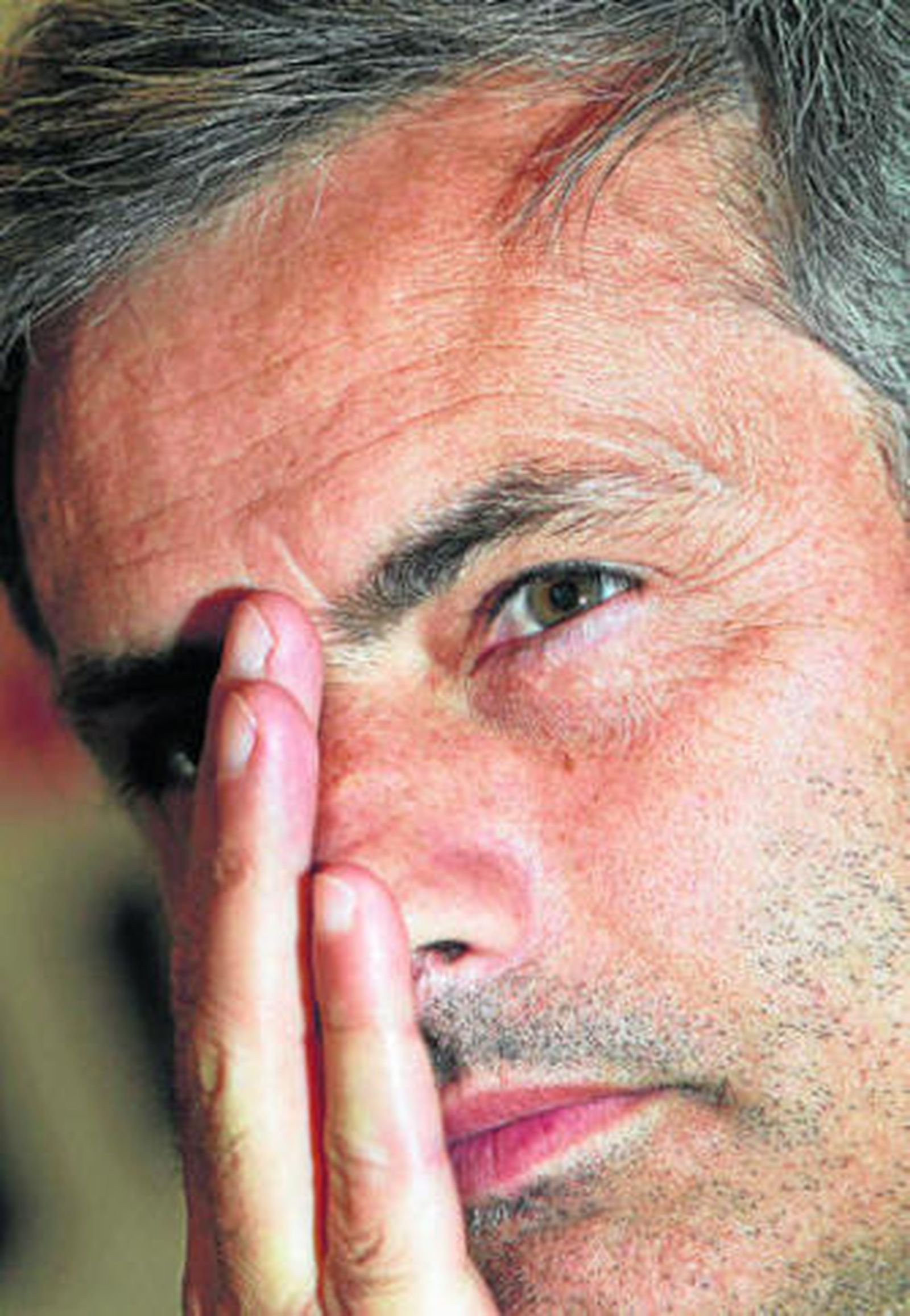 Jose Mourinho, ayer en la sala de prensa del Bernabéu.