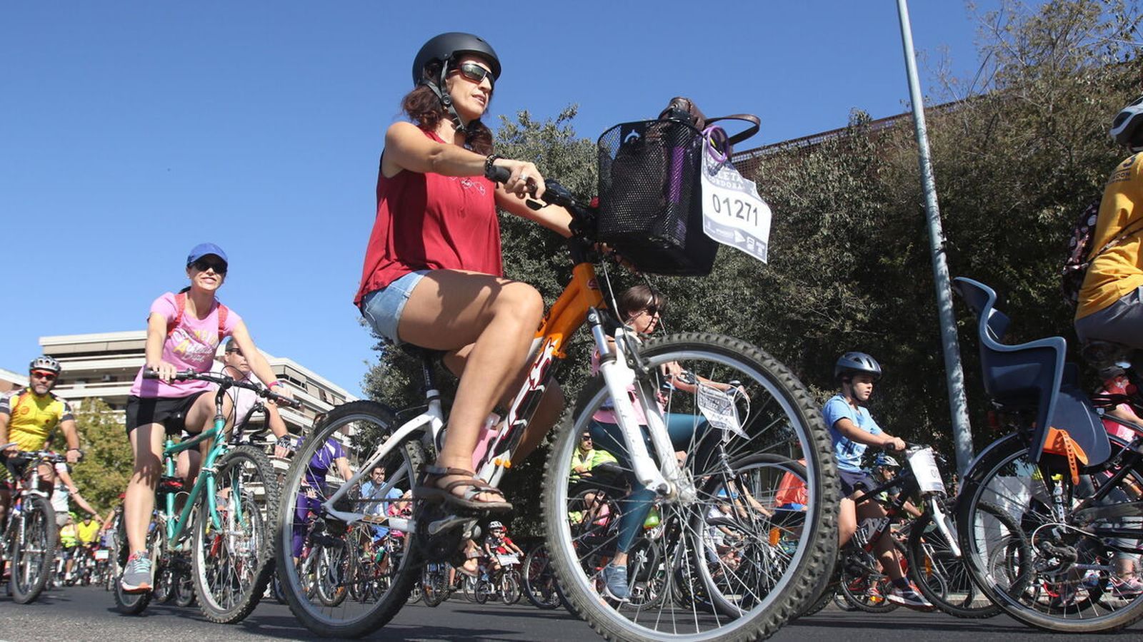 Celebración del Día de la Bicicleta en Córdoba.
